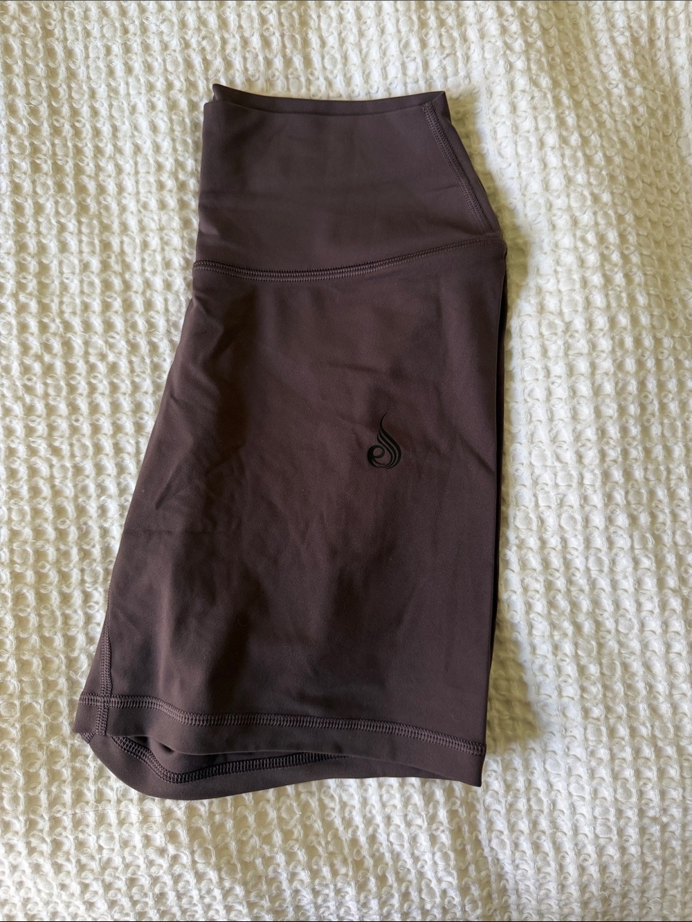 Ryderwear High-Waist Brown Bike Shorts
